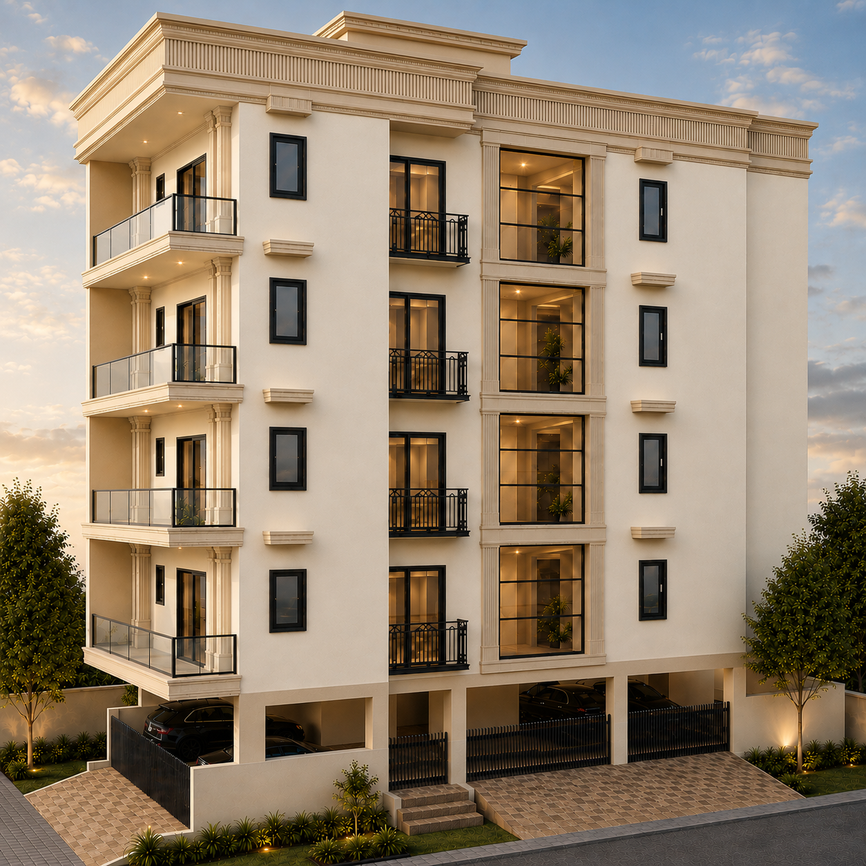 Side elevation of Independent Amaya Floors at Orris Aanandam Ora Sector 93 Gurugram