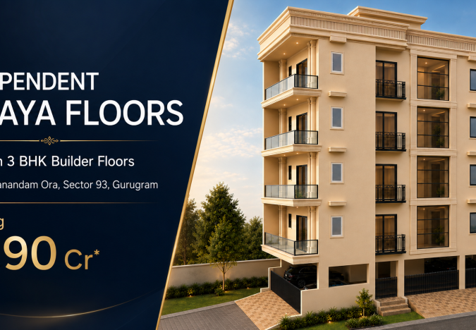 Independent Amaya Floors 3 BHK builder floors at Orris Aanandam Ora, Sector 93 Gurugram