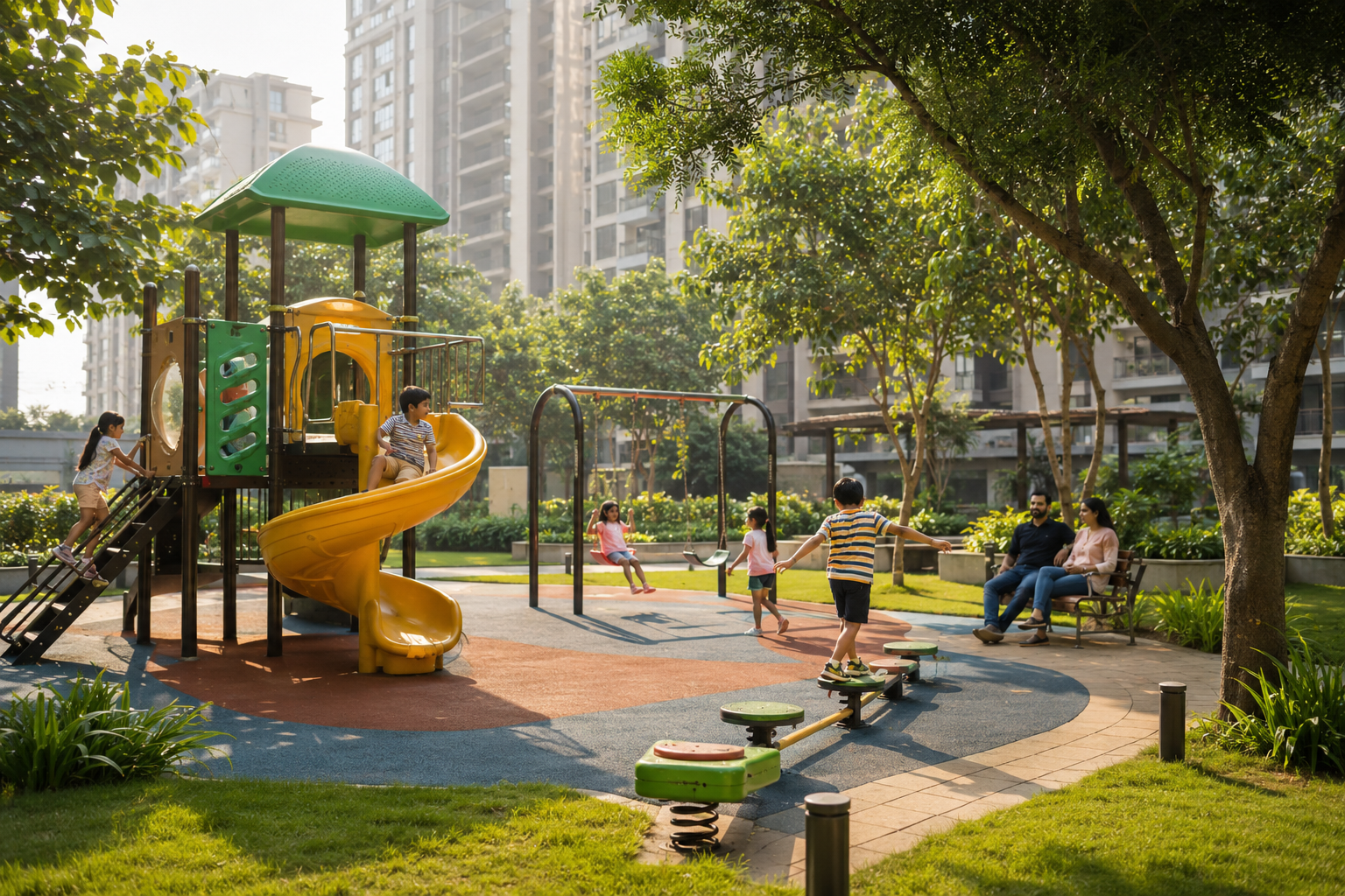 ATS Grandstand landscaped kids’ play area in Sector 99A Gurgaon