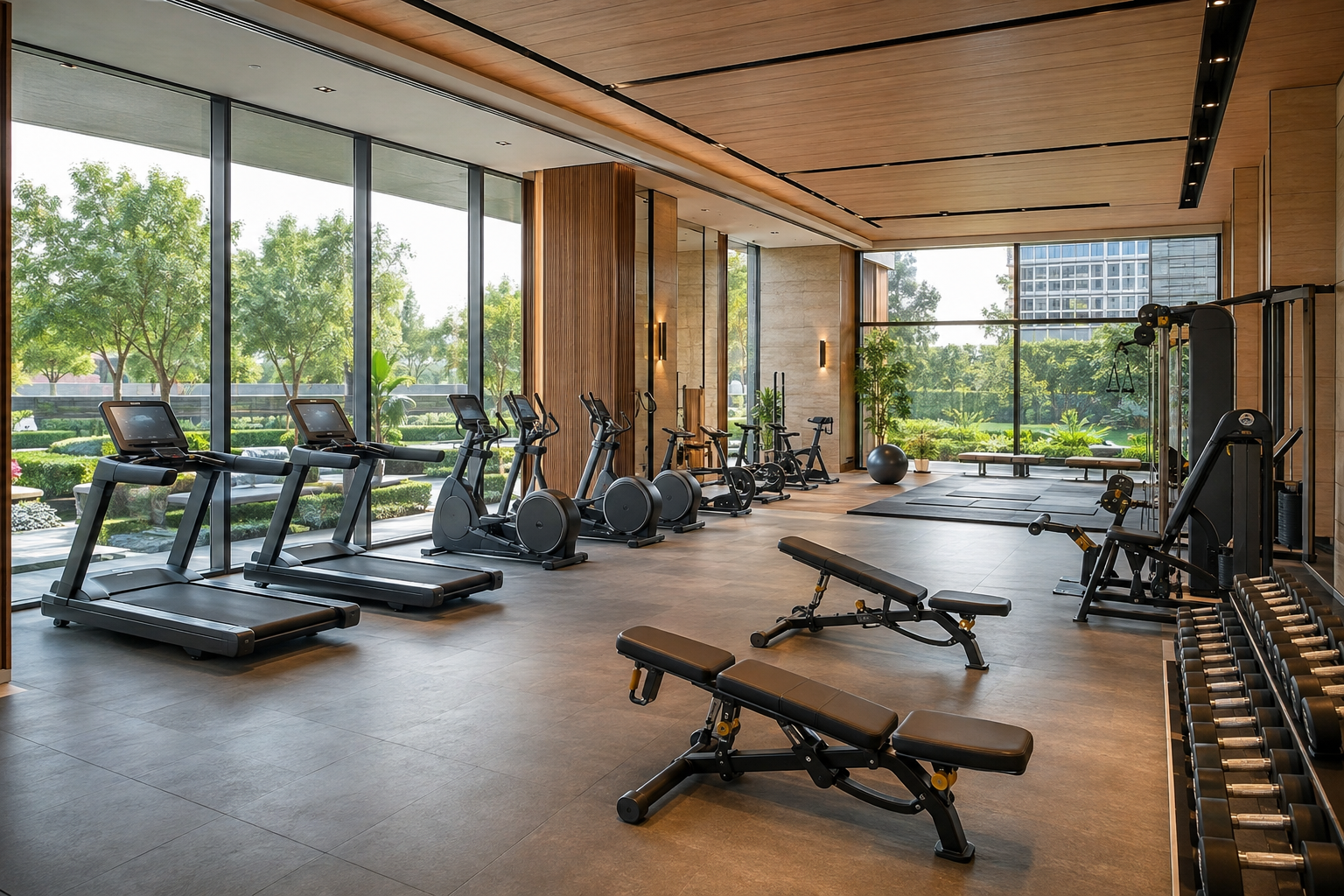 ATS Grandstand modern indoor gymnasium in Sector 99A Gurgaon